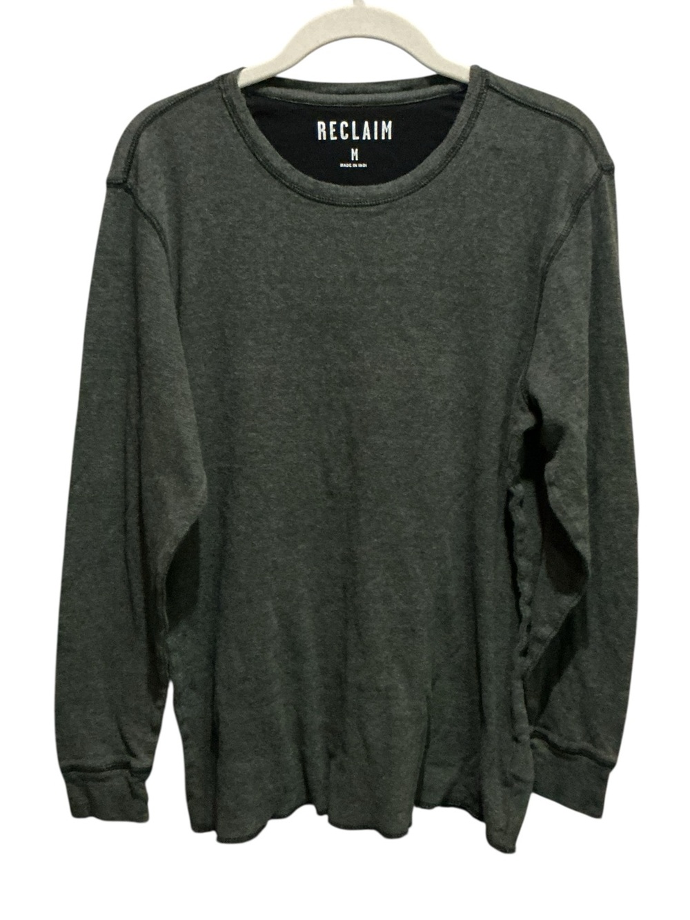 RECLAIM Men’s 100% Cotton Black Warm T Shirt